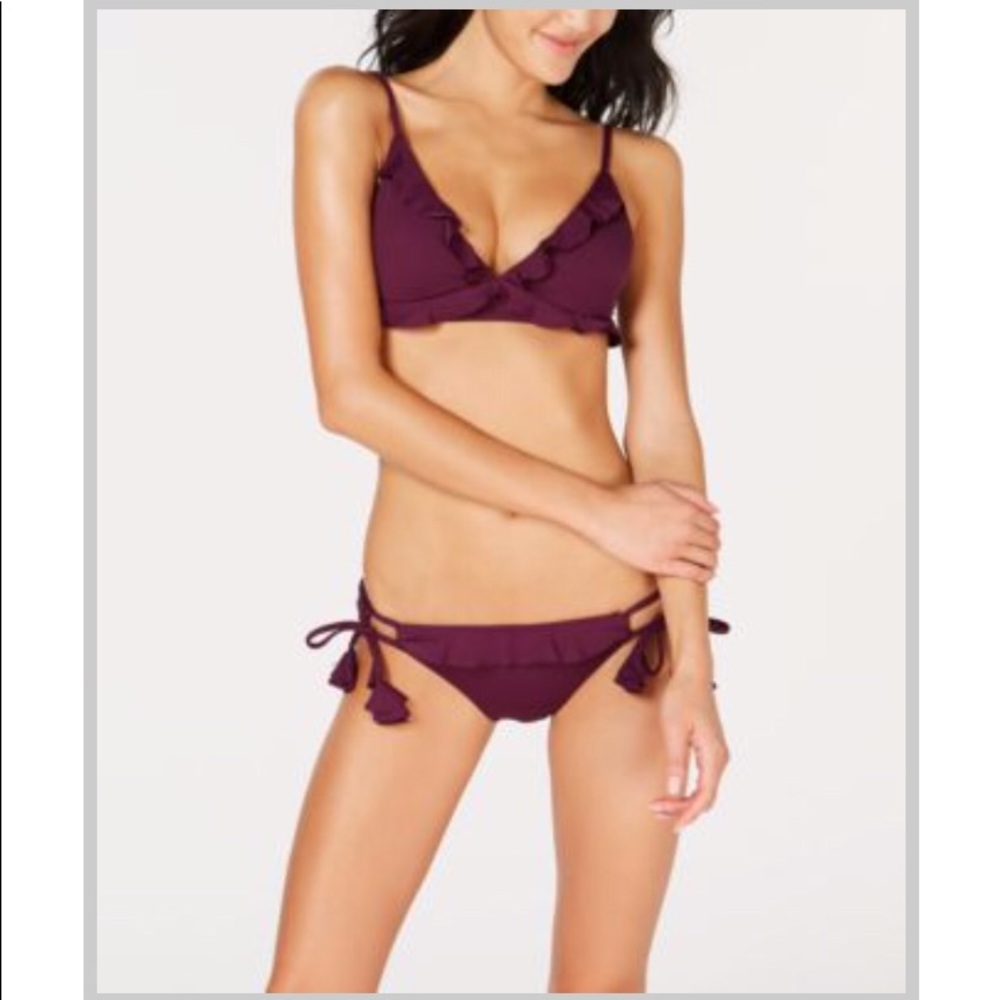 BECCA Socialite Ruffled Bikini top